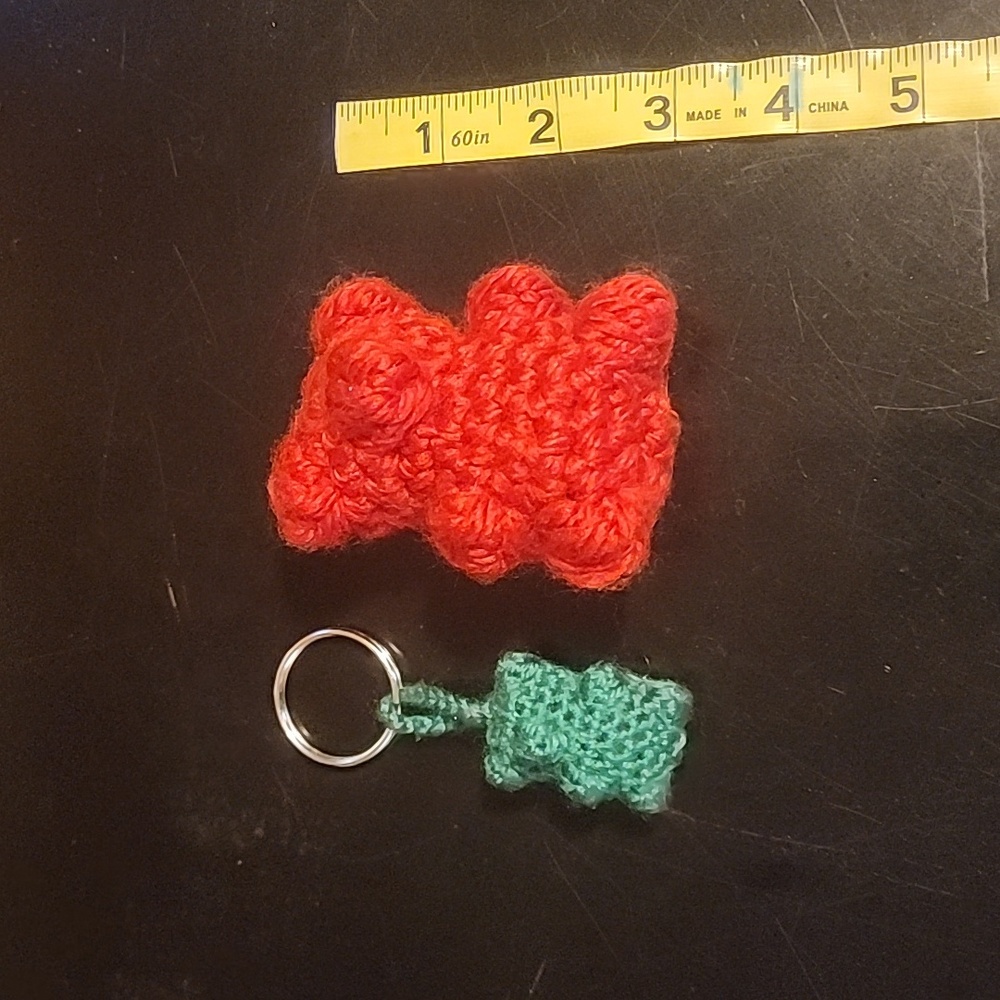 Crochet Gummy Bears - Keychain and Stuffed Animal